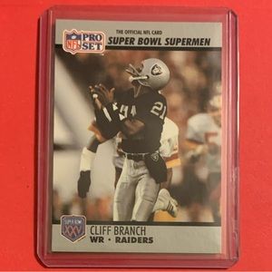 Cliff Branch #46 1990 Pro Set [Super Bowl 160] Football Trading Card